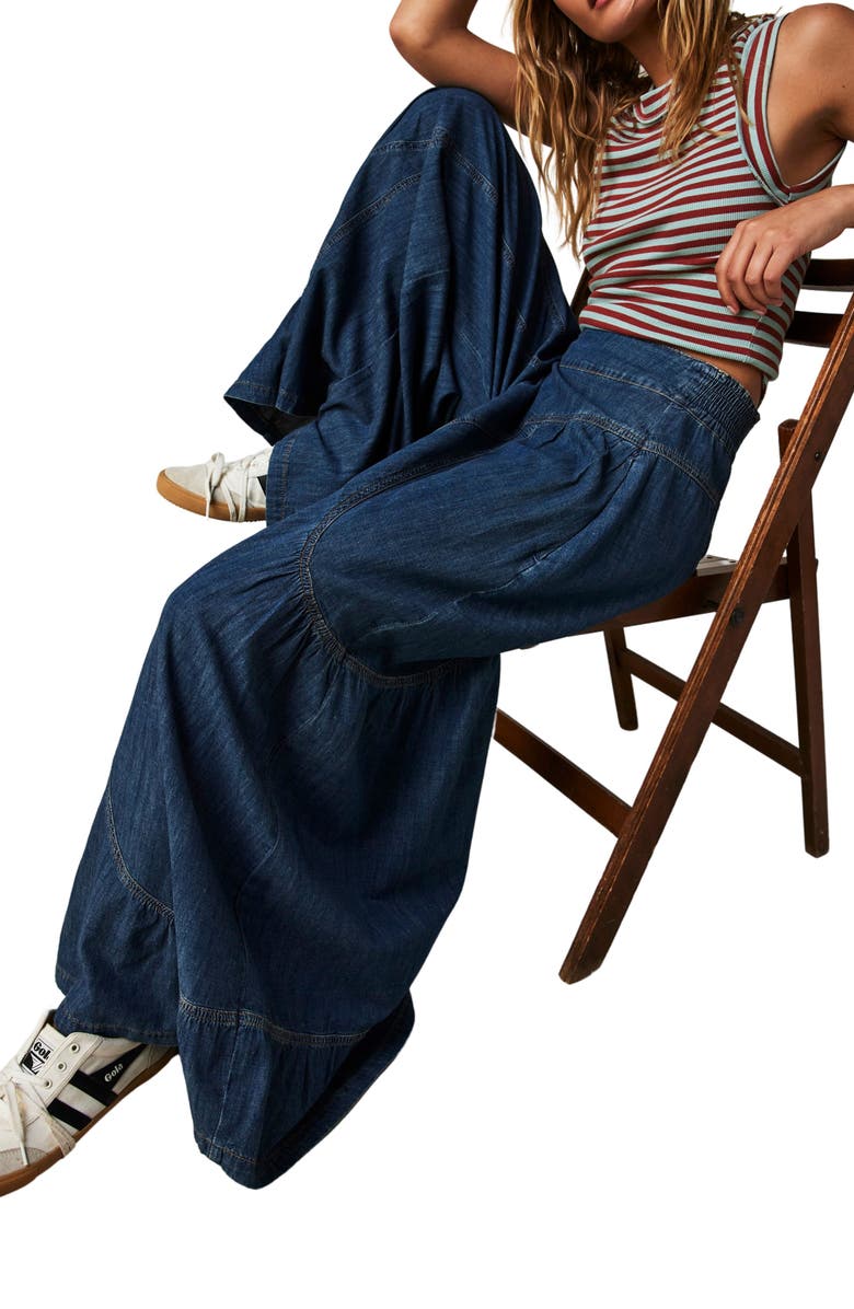 Free People Dawn on Me Extra Wide Leg Jeans, Alternate, color, 