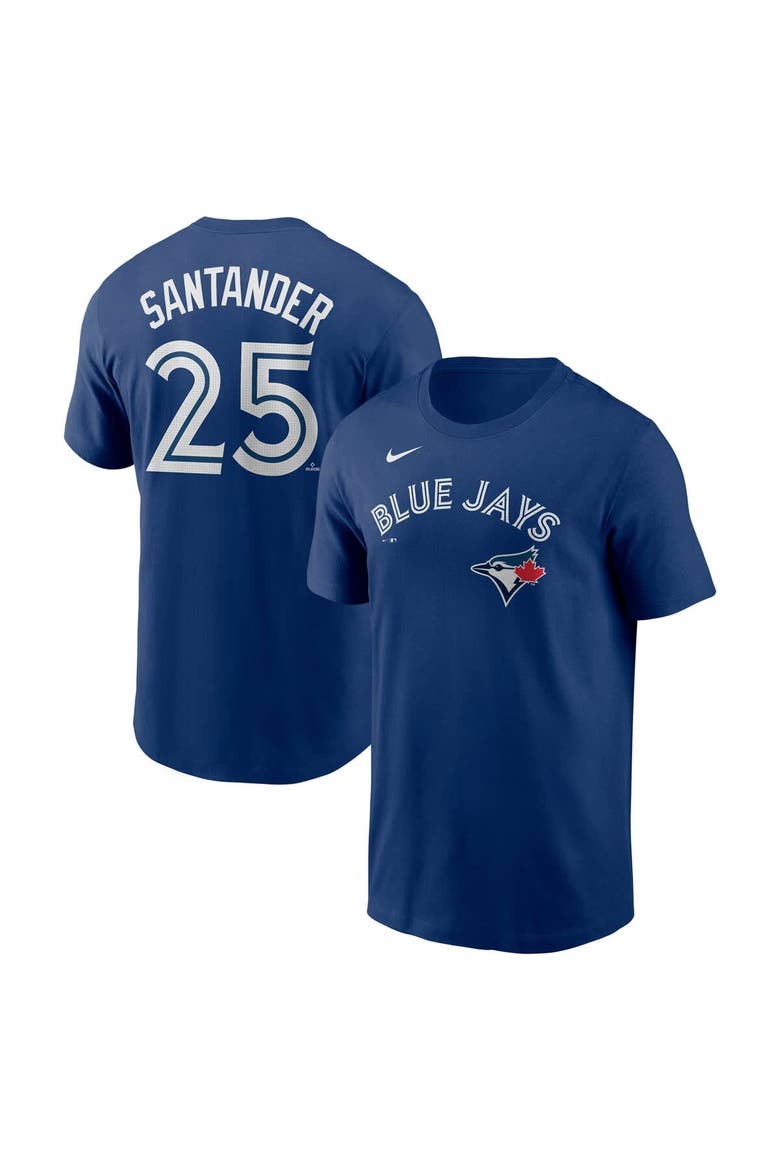 Men's Nike Anthony Santander Royal Toronto Blue Jays Fuse Name & Number T-Shirt, Alternate, color, Royal