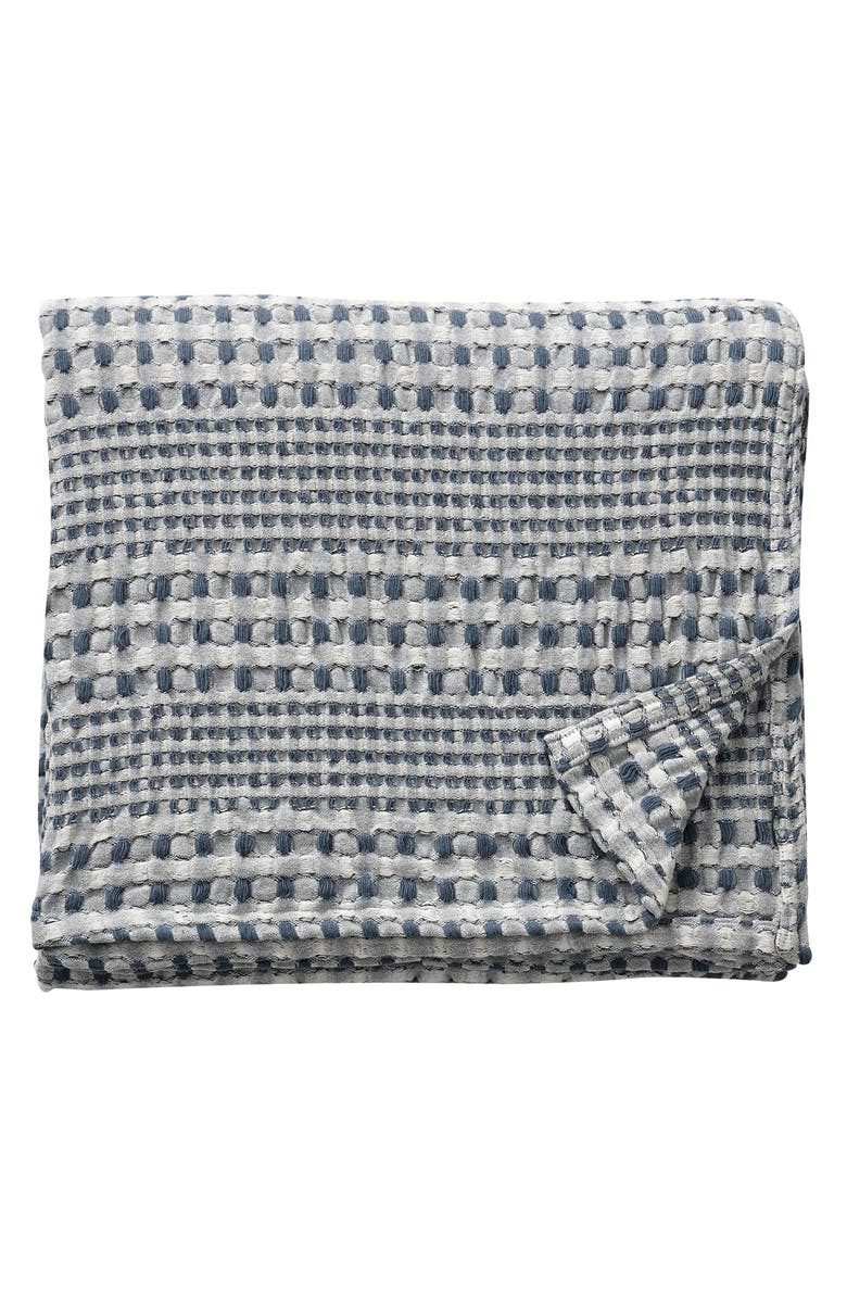 Woven & Weft Waffle Weave Cotton Throw Blanket, Main, color, 