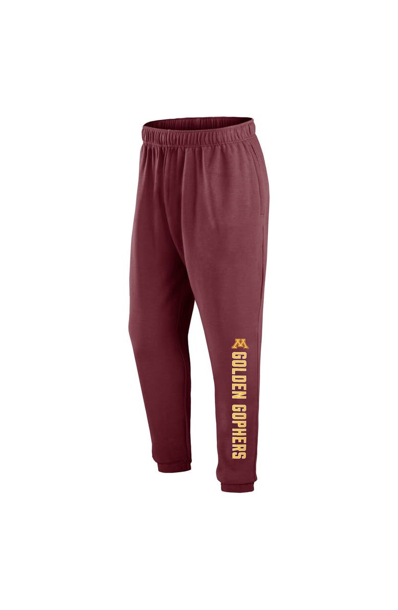 FANATICS Men's Fanatics Branded Maroon Minnesota Golden Gophers Chop Block Fleece Sweatpants, Alternate, color,