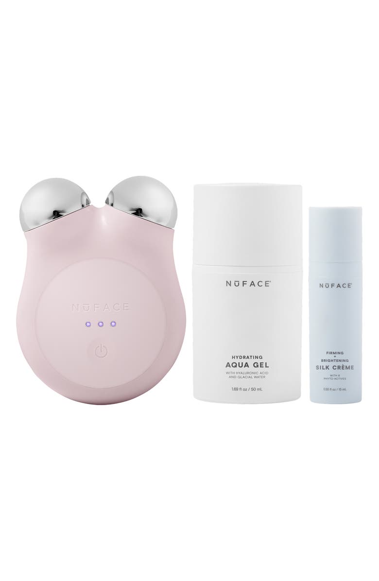 NuFACE<sup>®</sup> MINI+ Smart Petite Microcurrent Facial Toning Device Starter Kit $309 Value, Main, color, Sandy Rose