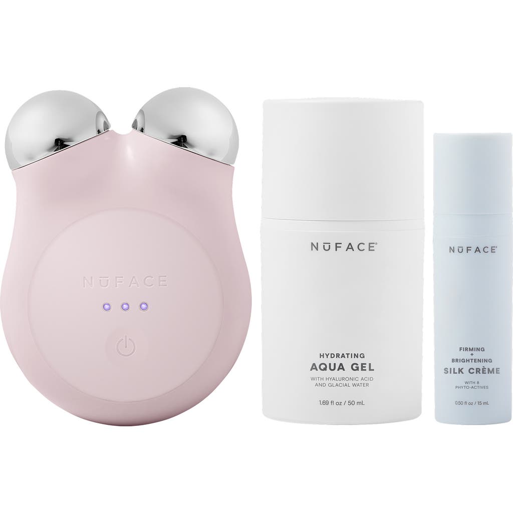 NuFACE® MINI+ Smart Petite Microcurrent Facial Toning Device Starter Kit $309 Value in Sandy Rose  product