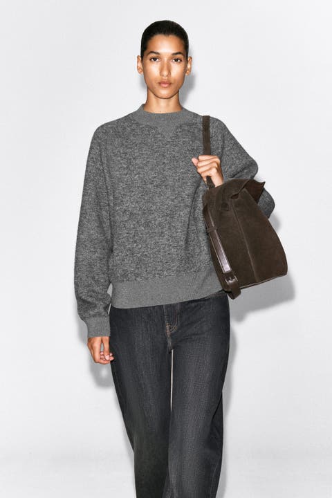 Double-faced Merino Wool-blend Bouclé Sweater