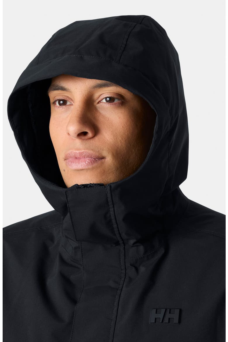 Brussel Insulated Rain Coat, Alternate, color, BLACK