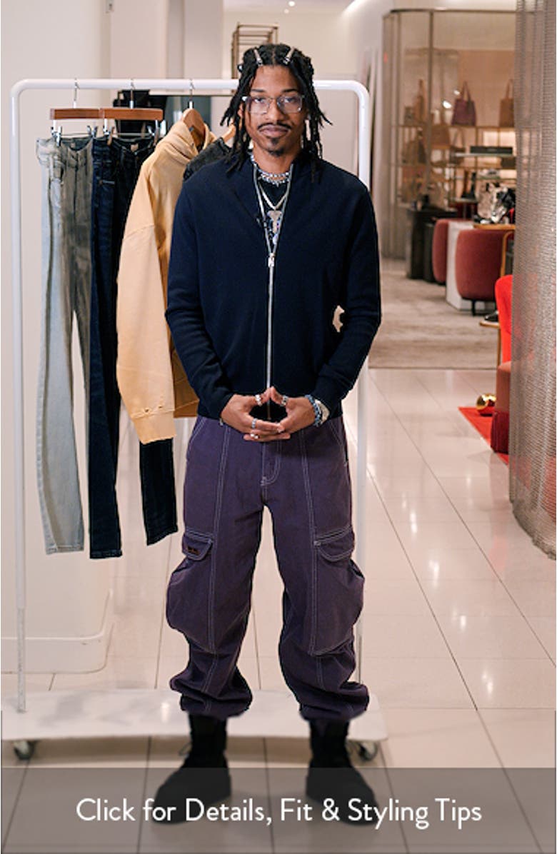 Crewneck Zip Cardigan, sales video thumbnail