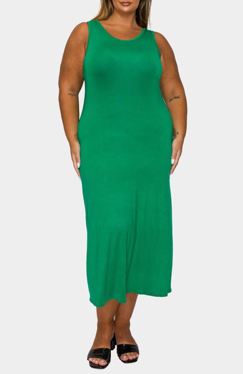 Mellie Sleeveless Jersey Maxi Dress (Plus)