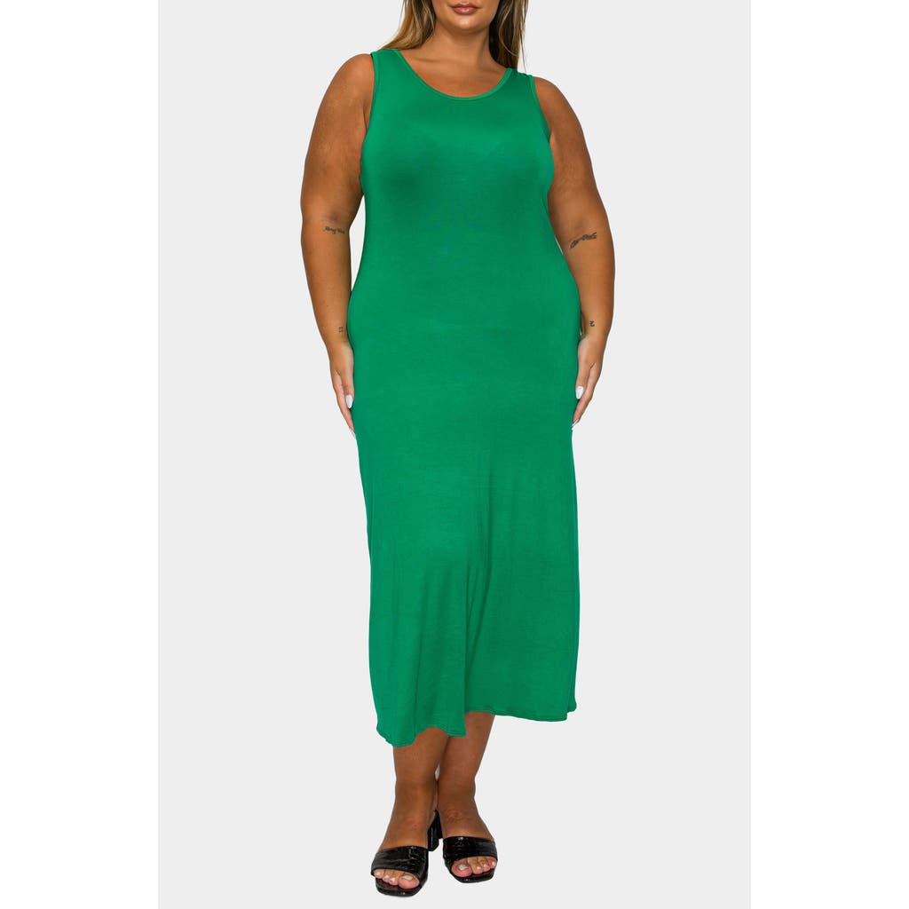 L I V D Mellie Sleeveless Jersey Maxi Dress In Green