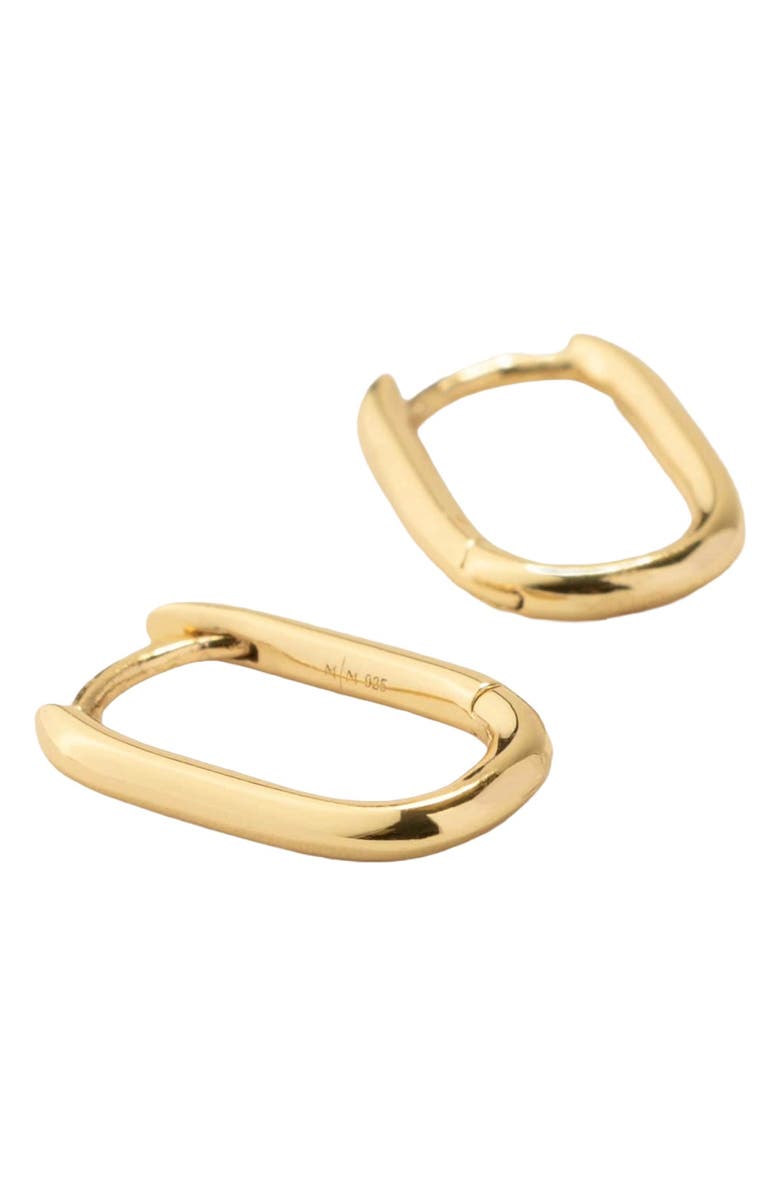 MADE BY MARY Paperclip Hoop Earrings, Alternate, color, Silver