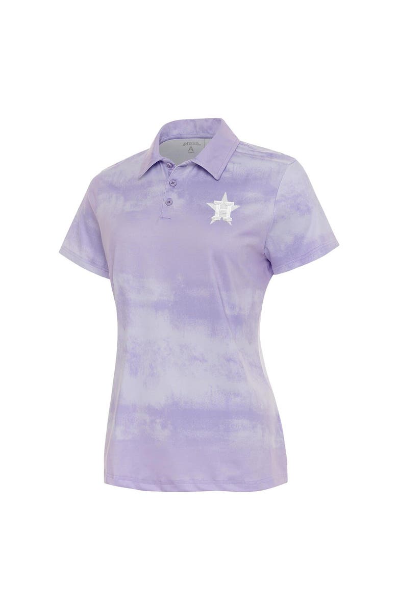 ANTIGUA Women's Antigua  Purple Houston Astros Render Polo, Main, color, 