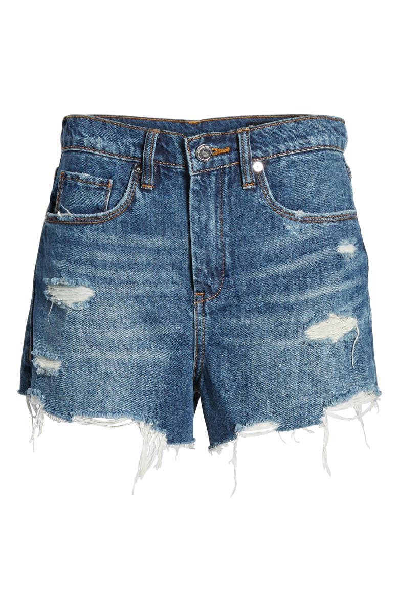 BLANKNYC The Barrow Distressed Denim Shorts, Alternate, color, 