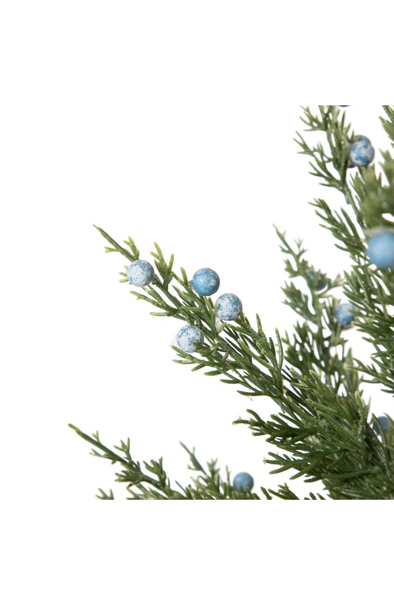 Northlight Potted Pine and Juniper Berry Artificial Christmas Tree - 23" - Unlit, Alternate, color, Green