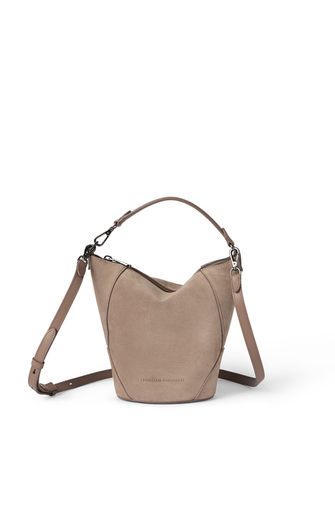 BC Duo bucket bag in suede
