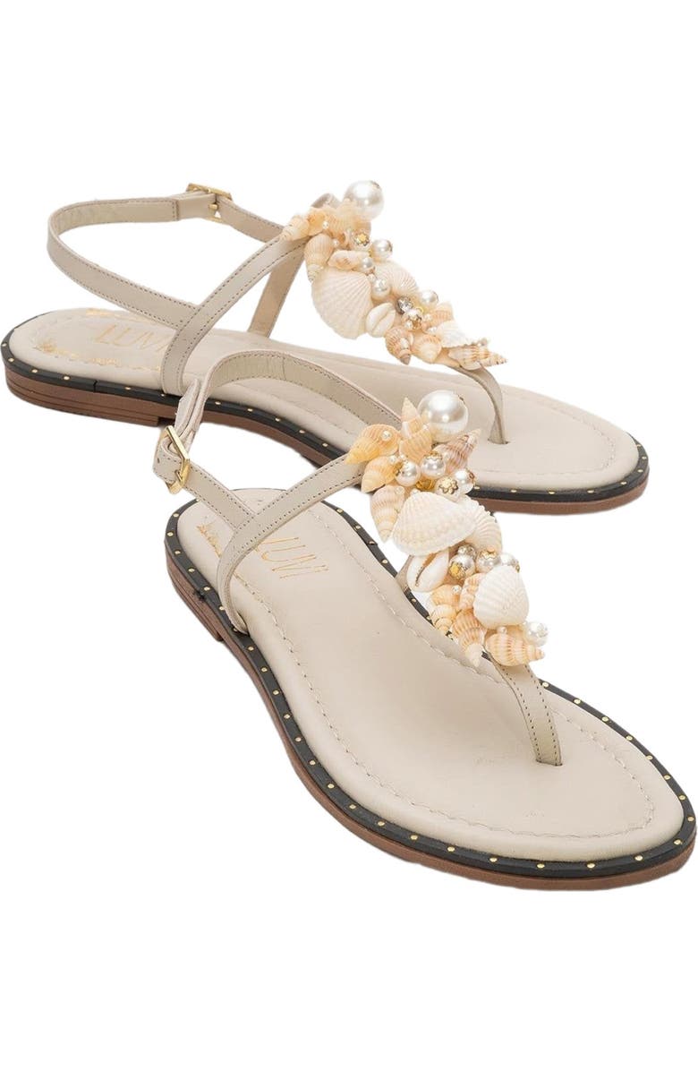 Forever & Always Shoes JOE Leather Thong Sandal, Main, color,