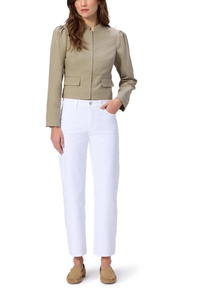 Mason Mid Rise Ankle Straight Leg Jeans, Alternate, color, CRISP WHITE