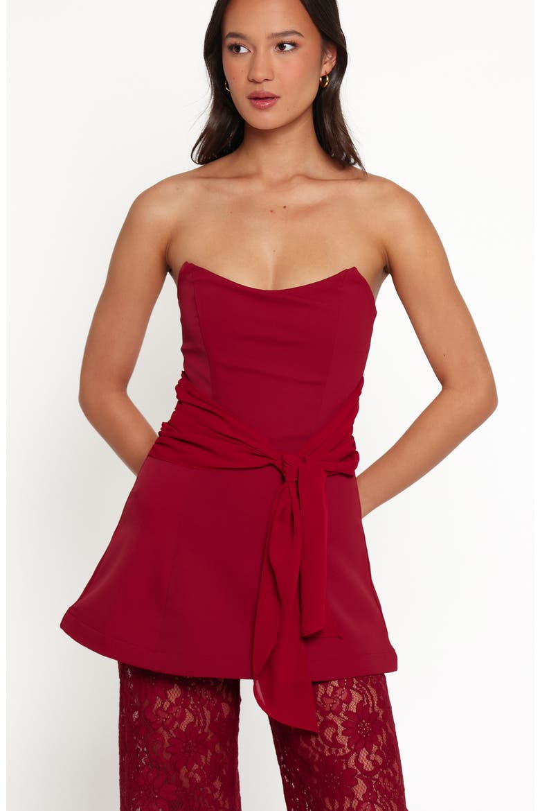 Athena Lace Wide Leg Jumpsuit, Alternate, color, SANGRIA RED
