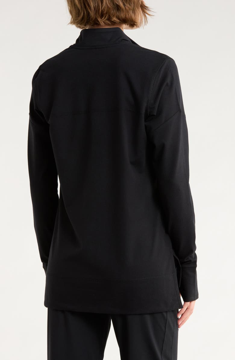 Natori Full Zip Active Jacket, Alternate, color, Black