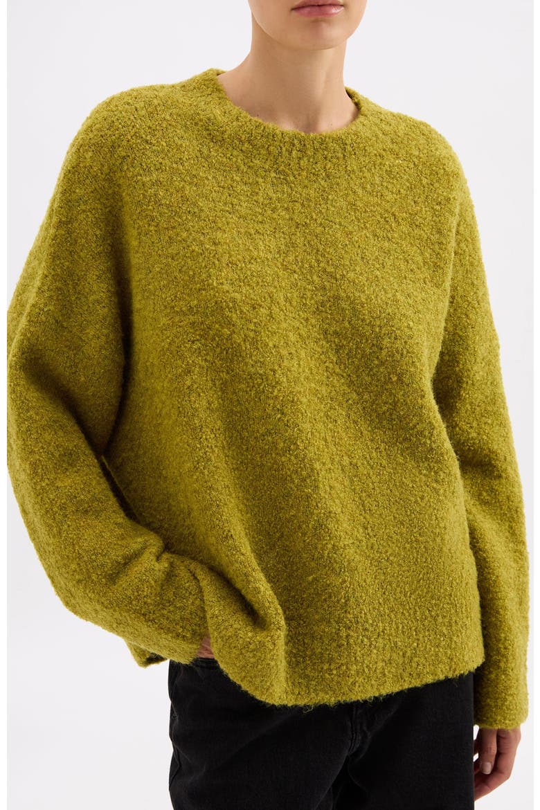 Elias Knit Sweater, Alternate, color, Matcha