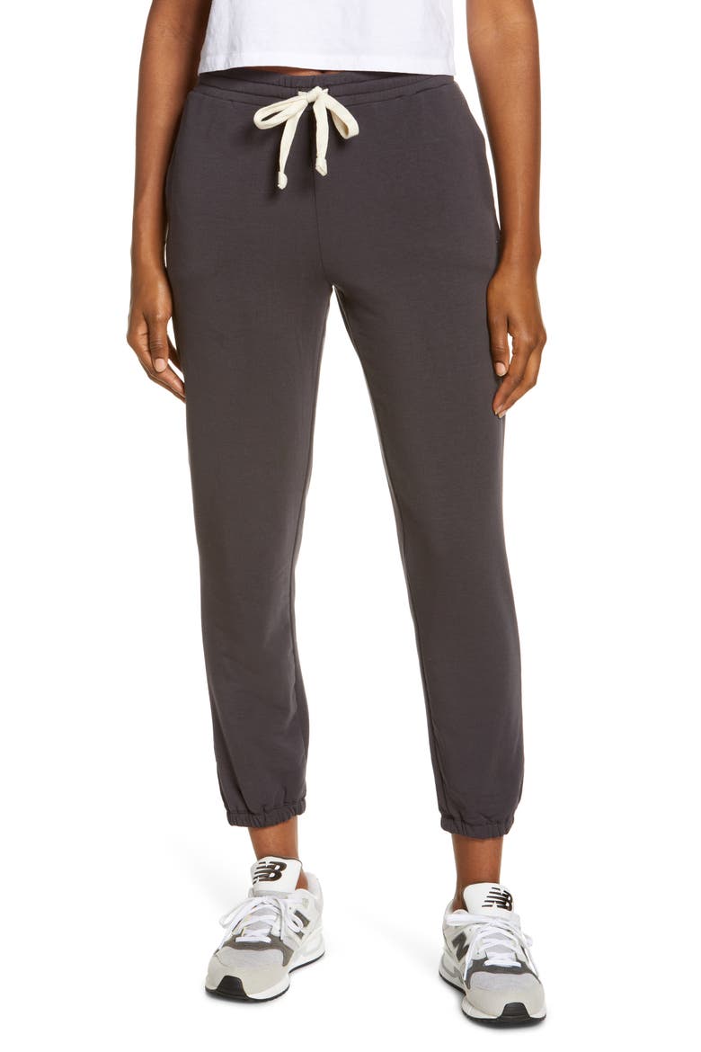 Women's MWL Superbrushed Easygoing Sweatpants, Main, color, BLACK COAL