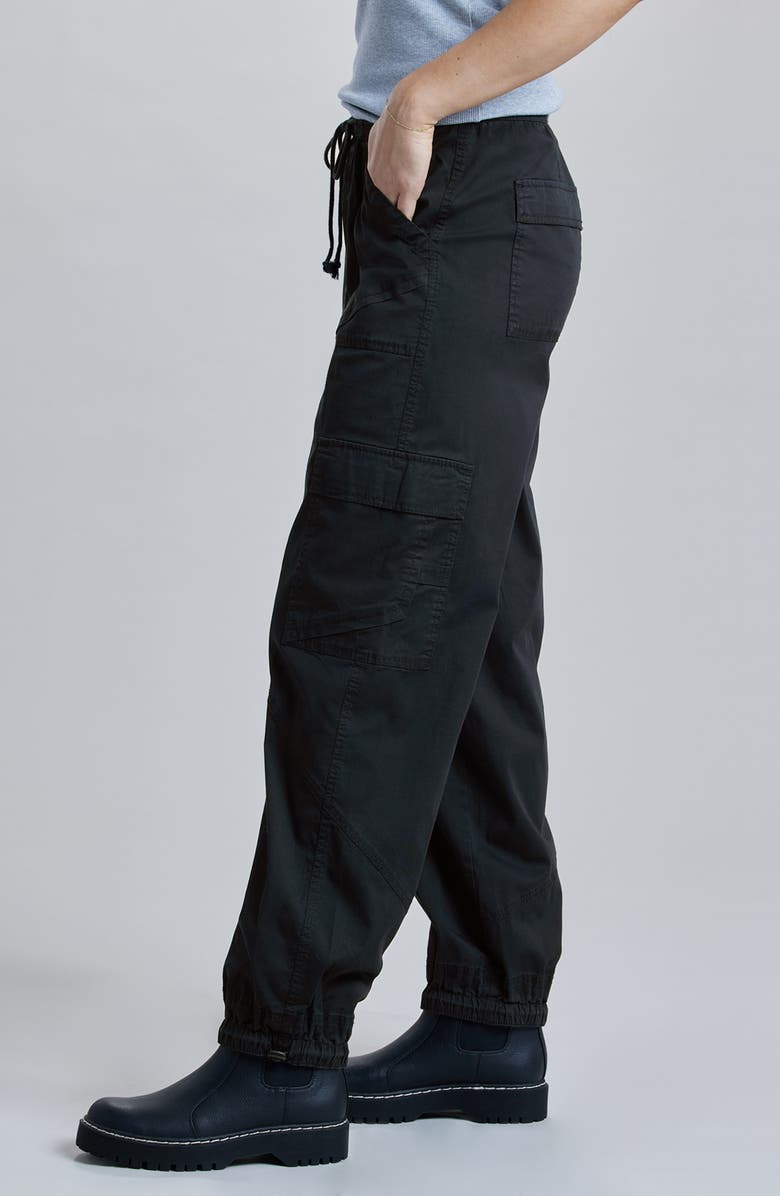 SUPPLIES BY UNIONBAY Kammi Stretch Cotton Twill Cargo Pants, Alternate, color, Black