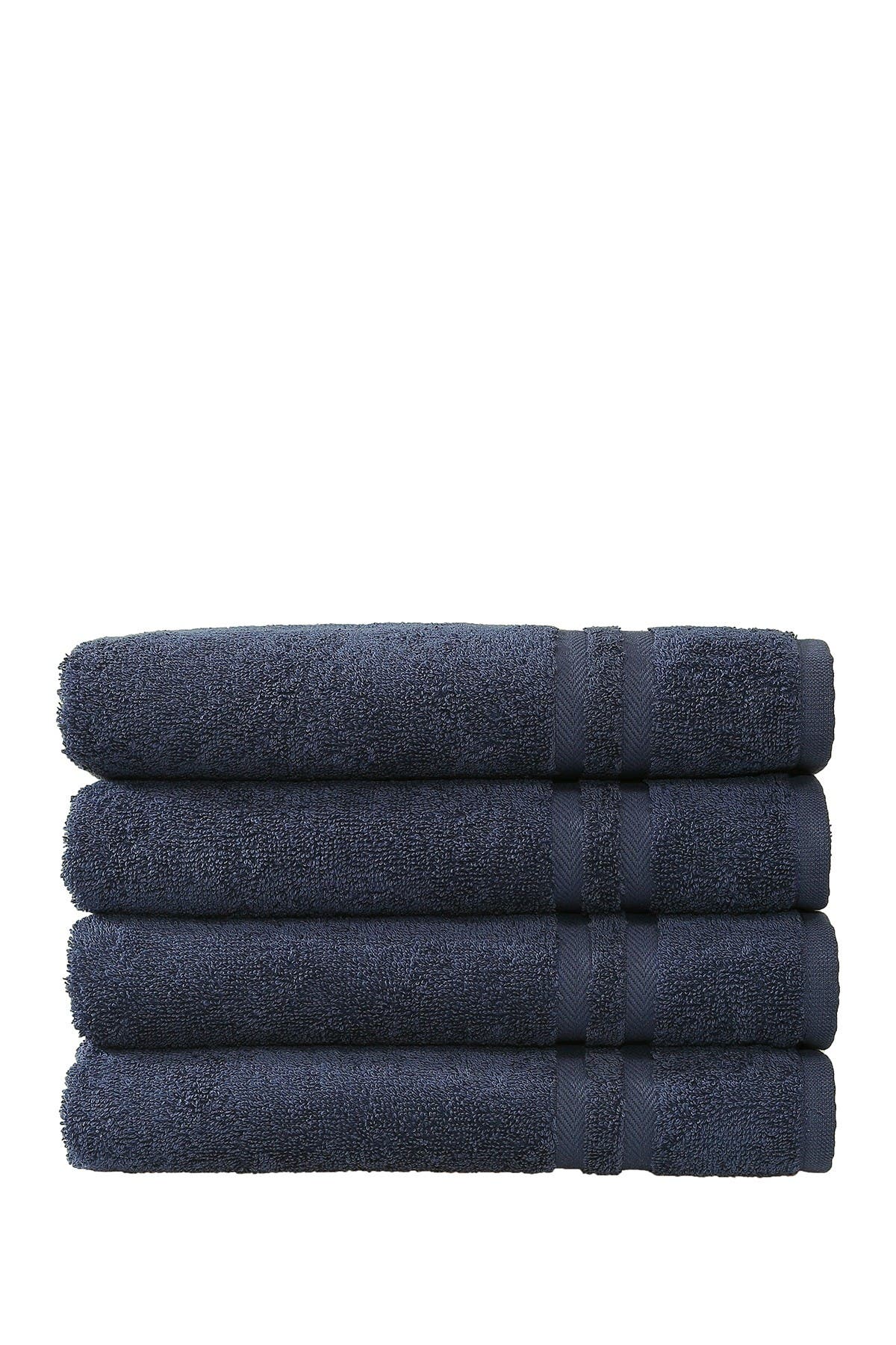 Linum Home Textiles Denzi Hand Towels - Set of 4 - Twilight Blue