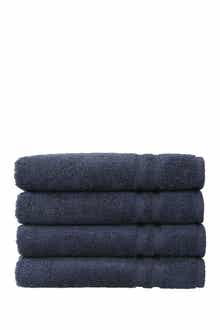 Linum Home Textiles Denzi Hand Towels - Set of 4 - Twilight Blue