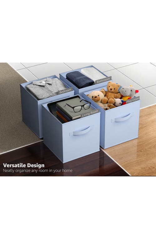 Sorbus 8-pack Foldable Storage Cube Bins In Pastel Blue