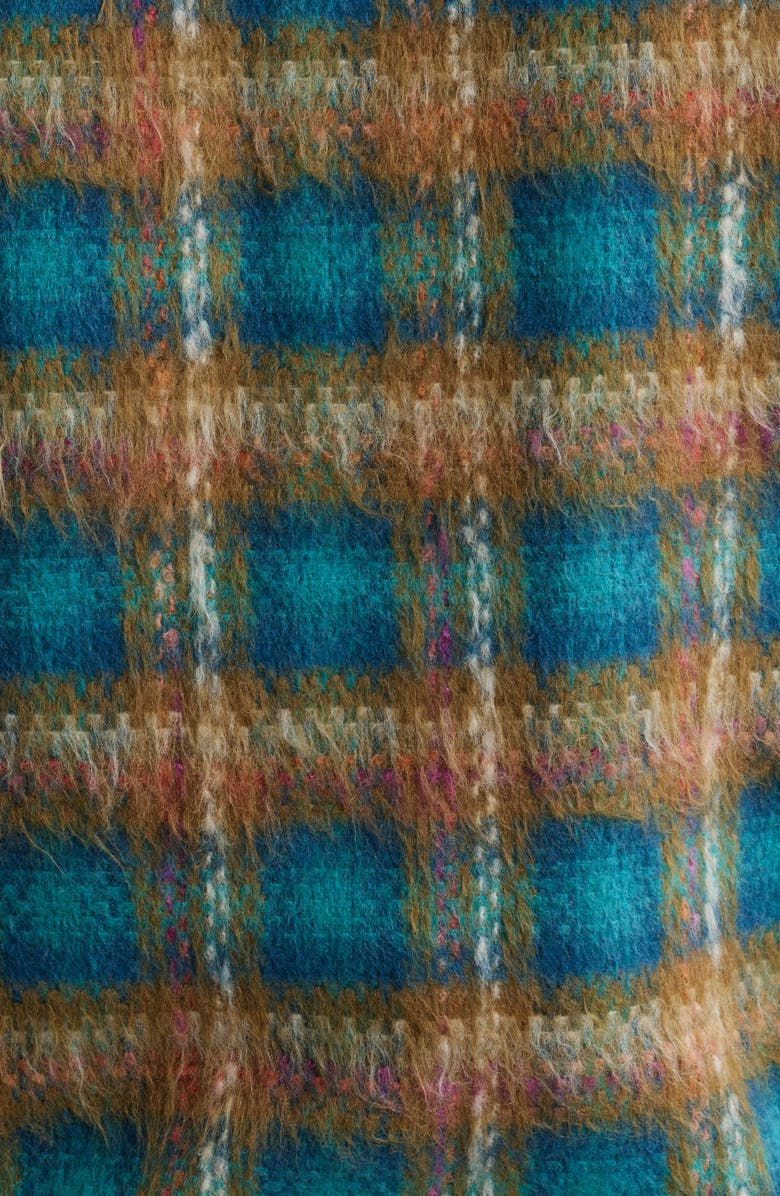 SANTO STUDIO Angel Plaid Flannel Snap-Up Shirt Jacket, Alternate, color, 