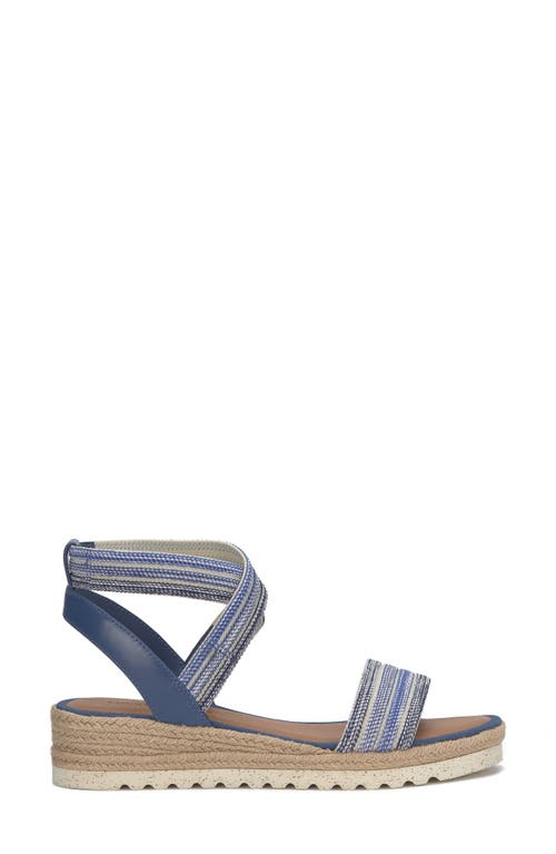 Lucky Brand Thimba Ankle Wrap Espadrille Sandal In Blue
