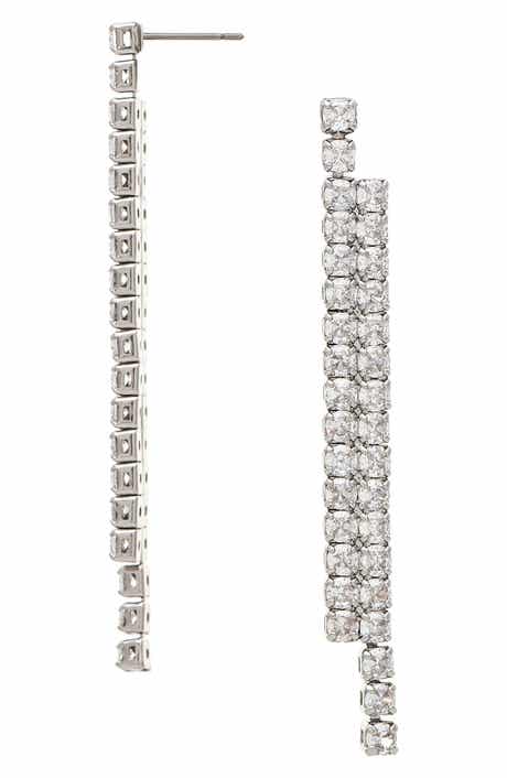 Cubic Zirconia Drop Earrings