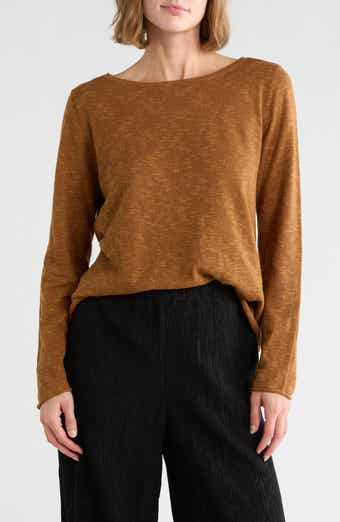Boat Neck Organic Linen & Cotton Sweater