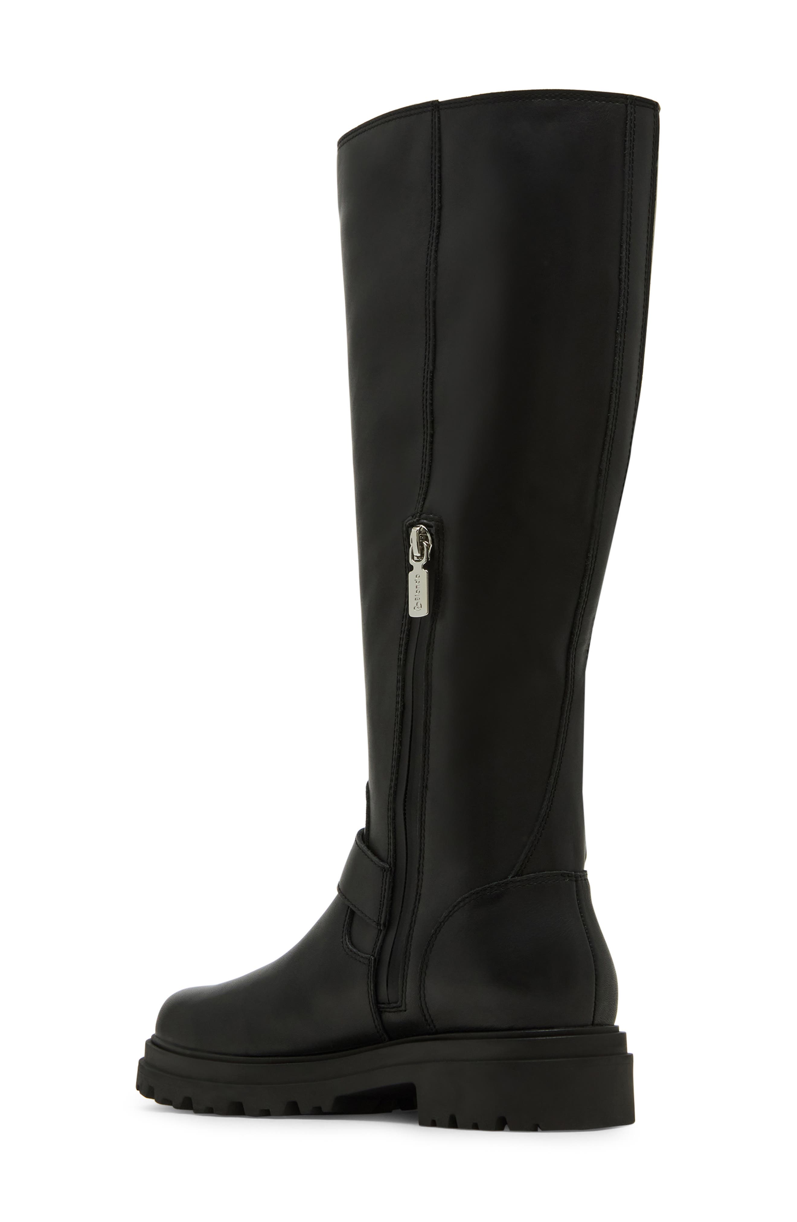 Blondo Taylor Lug Sole Boot, Alternate, color, Black Leather