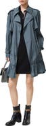 Burberry Short Silk Tillydrine Trench Coat