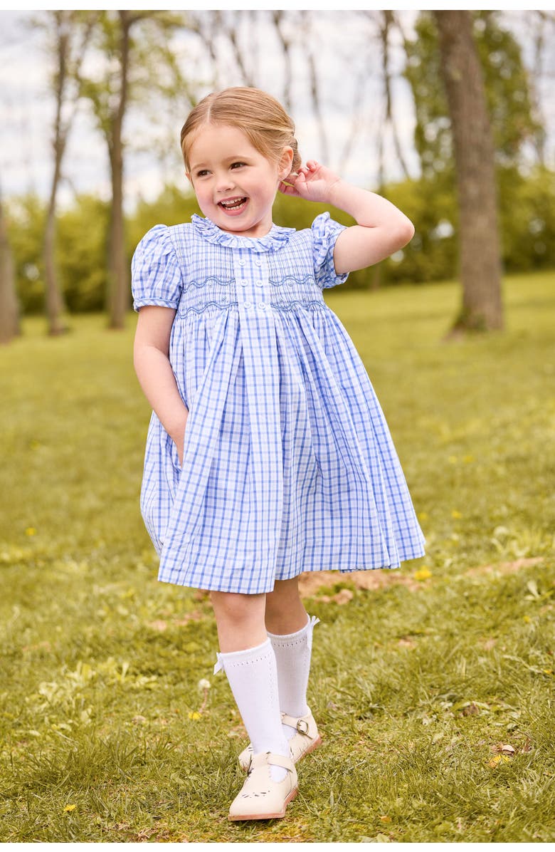Little English Kids' Smocked Bridget Dress, Alternate, color, Woodberry Plaid