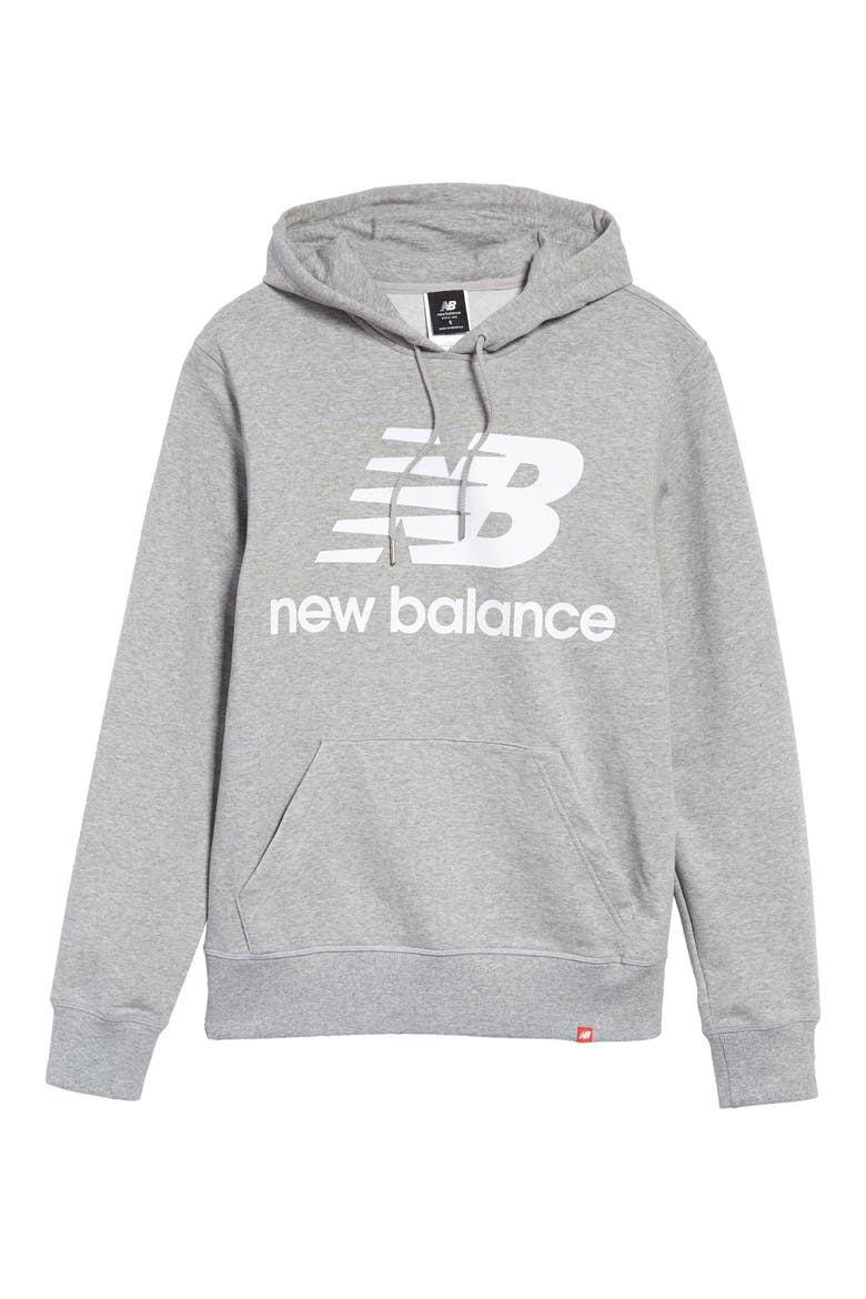 Essentials Logo Graphic Hoodie, Main, color, ATHLETIC GREY