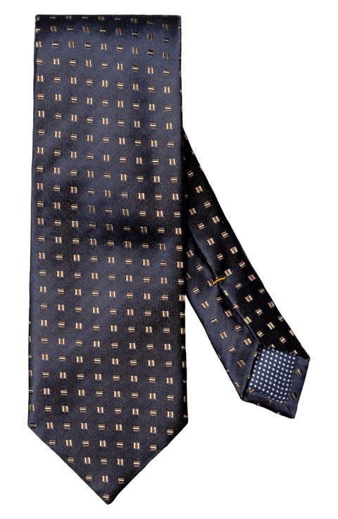 Neat Geometric Pattern Silk Tie