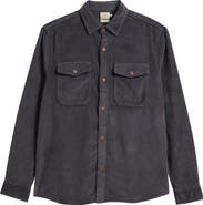 Faherty Cotton Stretch Corduroy Button-Up Overshirt
