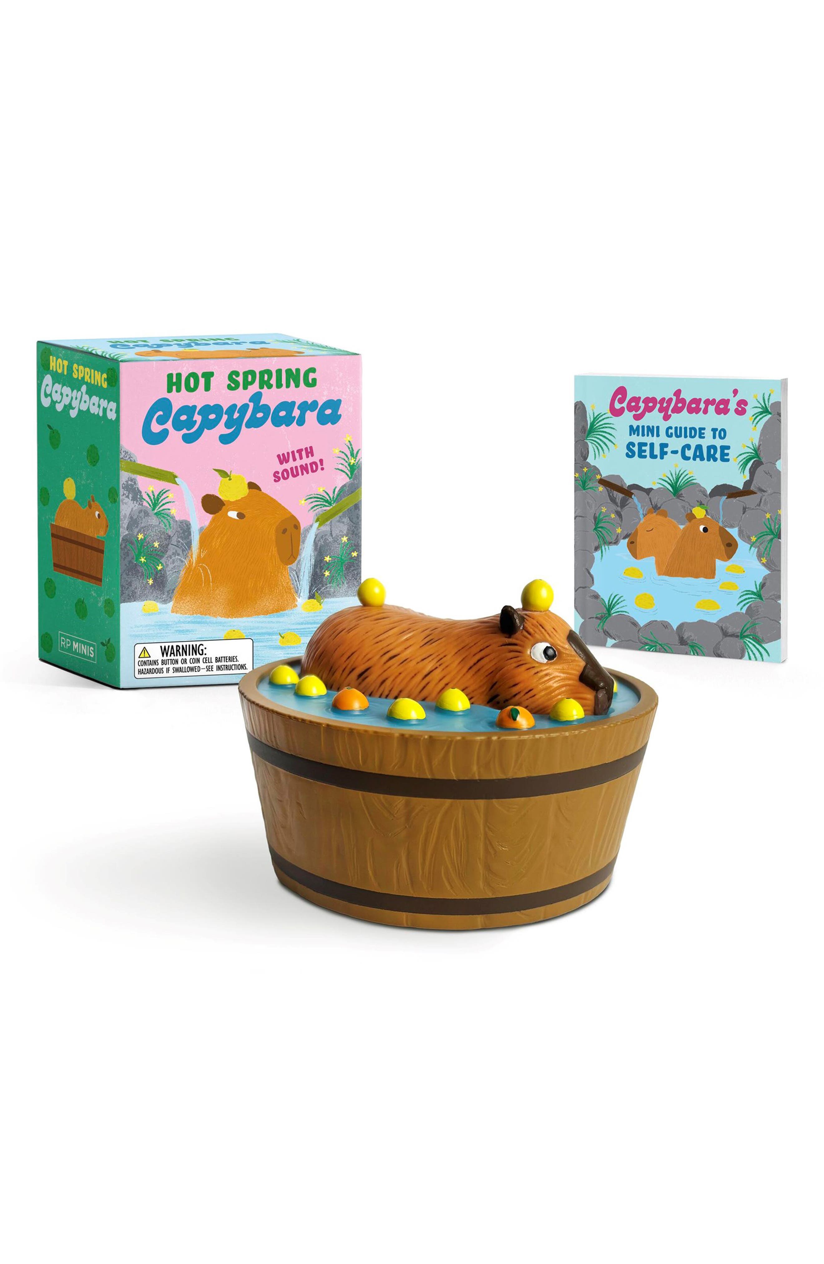 Hachette Books Hot Spring Capybara Musical Figurine