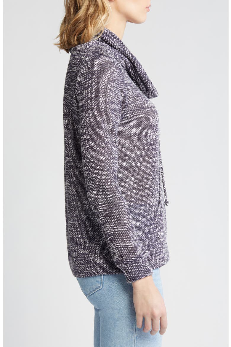 Cowl Neck Pullover, Alternate, color, NAVY