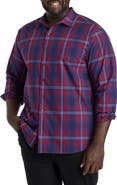 Synrgy by DXL Big & Tall Large Plaid Sport Shirt