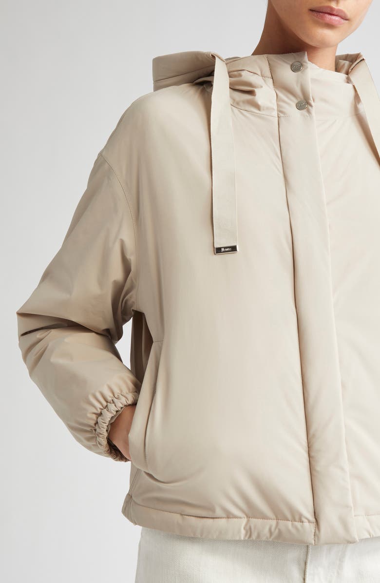 Herno Resort Travel Nylon Ponente Packable Hooded Jacket, Alternate, color, Nuovo Chantilly