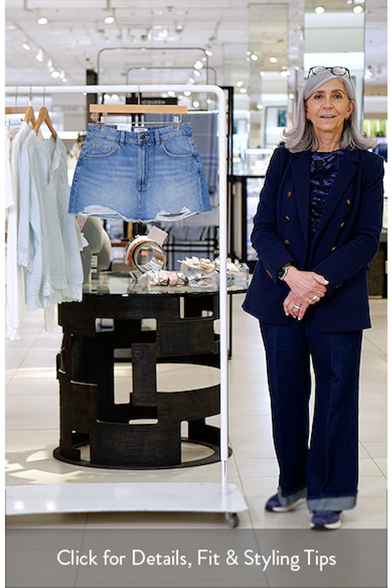 Frayed Denim Miniskirt video
