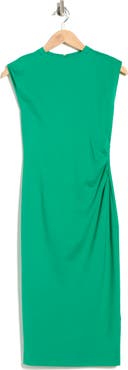 Diane von Furstenberg Darrius Sleeveless Ruched Jersey Midi Dress
