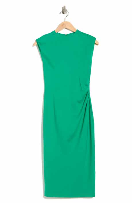 Diane von Furstenberg Darrius Sleeveless Ruched Jersey Midi Dress