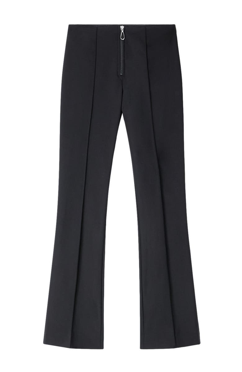 SANDRO Pleat and zip trousers, Alternate, color, Black