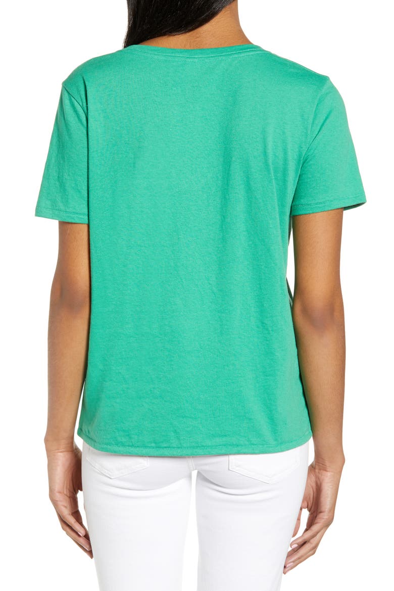 V-Neck Tee, Alternate, color, GREEN CLOVER