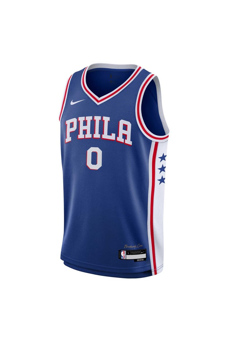 Youth Nike Tyrese Maxey Royal Philadelphia 76ers Swingman Jersey - Icon Edition, Alternate, color, Royal