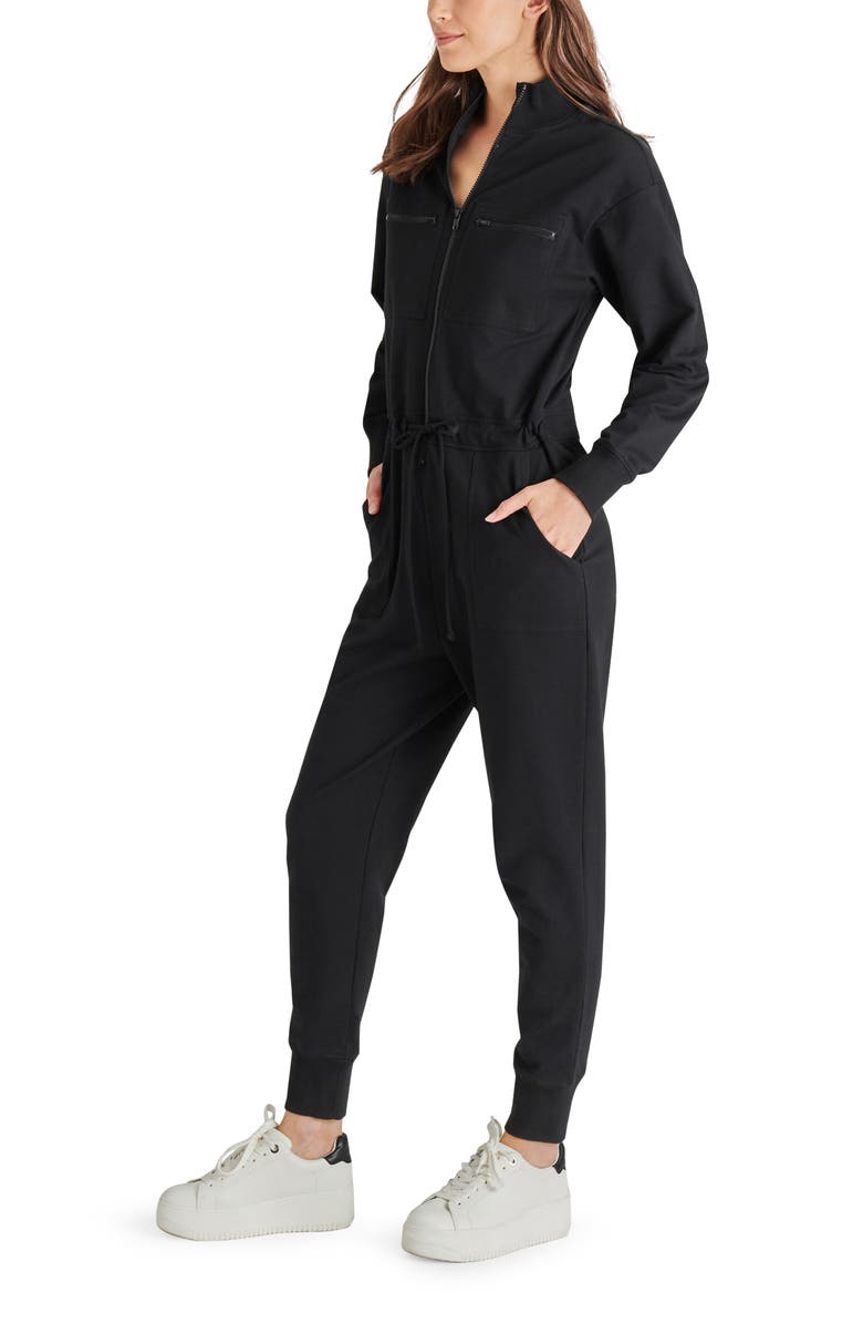 Steve Madden Chester Cotton Blend French Terry Jumpsuit, Alternate, color,