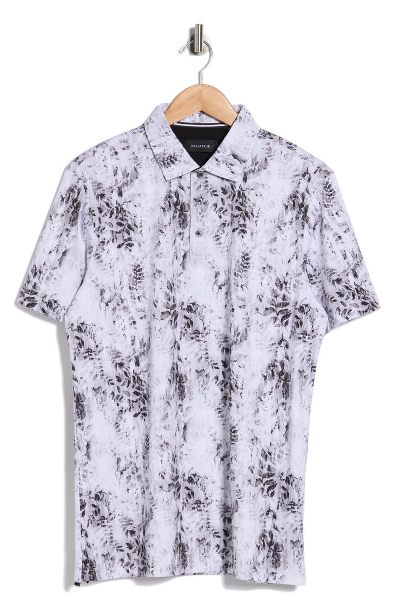 Bugatchi Mercerized Cotton Polo, Main, color, Cement