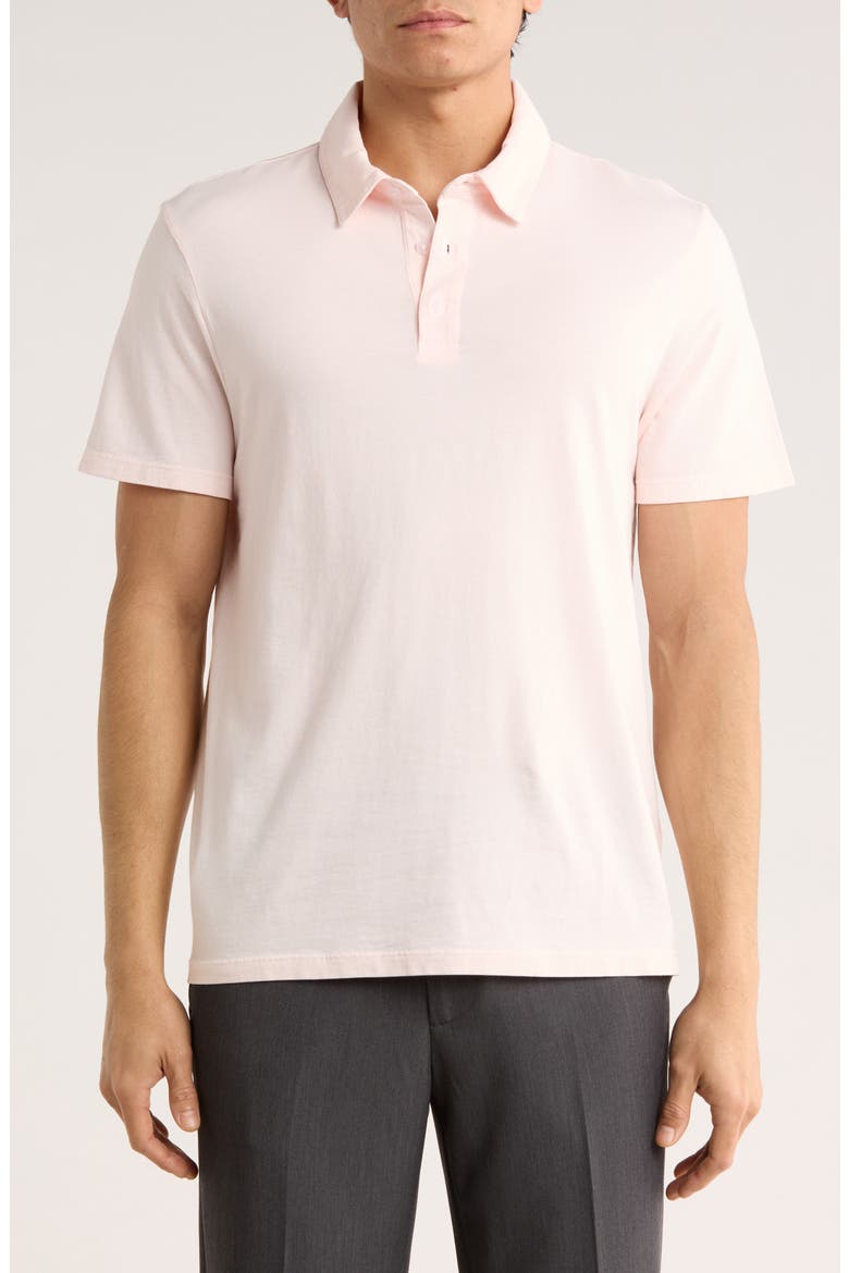 Garment Dyed Cotton Polo, Main, color, PINK DESERT