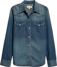 Nili Lotan Travis Long Sleeve Chambray Shirt